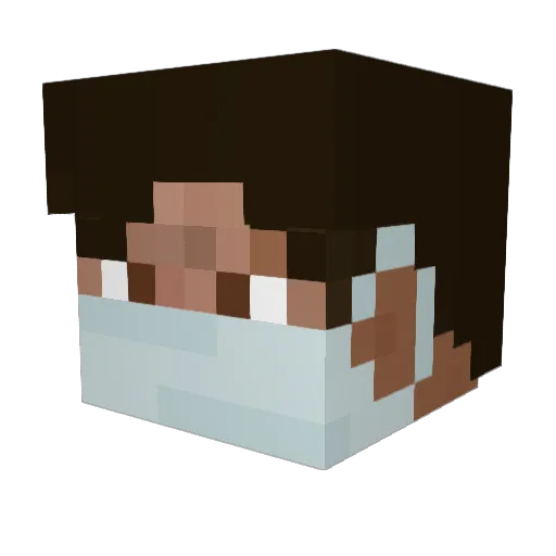 juan_b22 Minecraft avatar head, 3D render