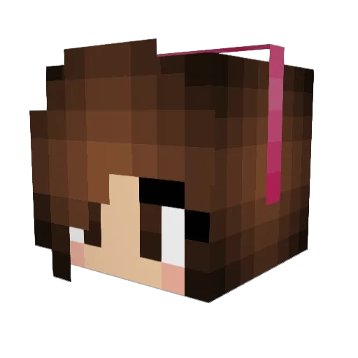 juana001 Minecraft avatar head, 3D render