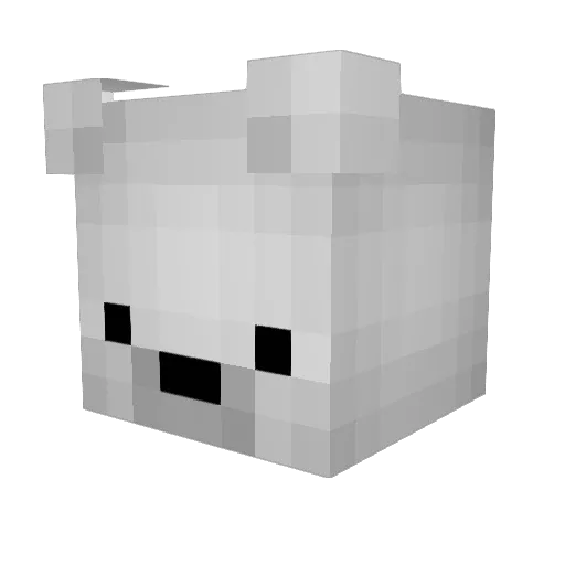 juanchi__ Minecraft avatar head, 3D render