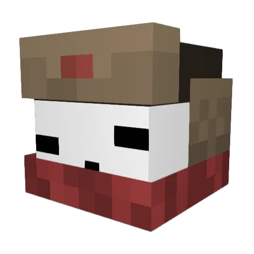juanchotalarga3 Minecraft avatar head, 3D render