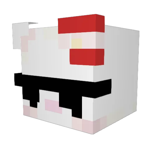 juancruz111 Minecraft avatar head, 3D render