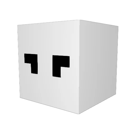 juandee Minecraft avatar head, 3D render