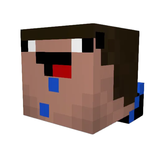 juanfran_suarez Minecraft avatar head, 3D render