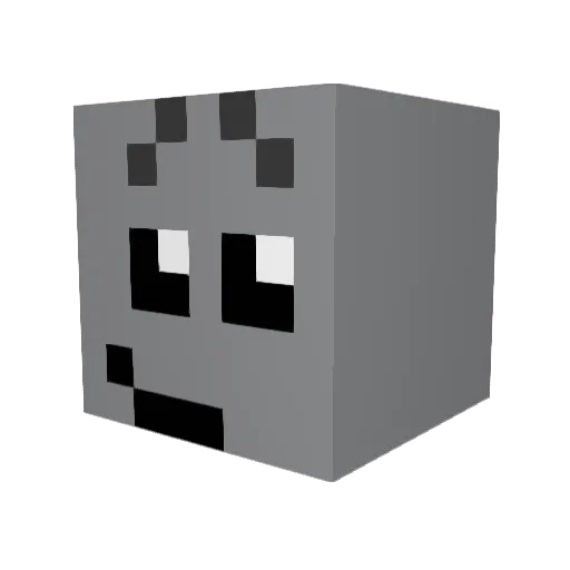 juangohan Minecraft avatar head, 3D render
