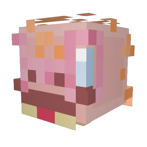 juank99omg Minecraft avatar head, 3D render