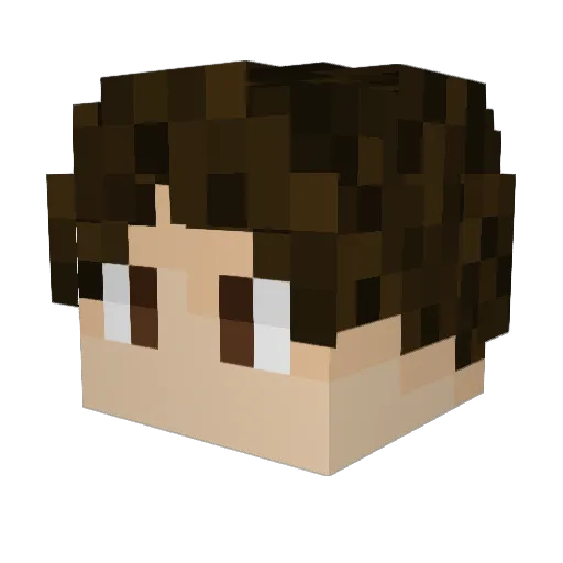 juanmilja100 Minecraft avatar head, 3D render