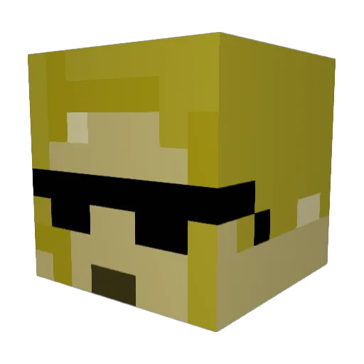 juanpa14 Minecraft avatar head, 3D render