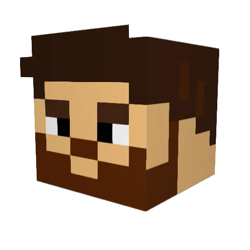 juanpi2007 Minecraft avatar head, 3D render