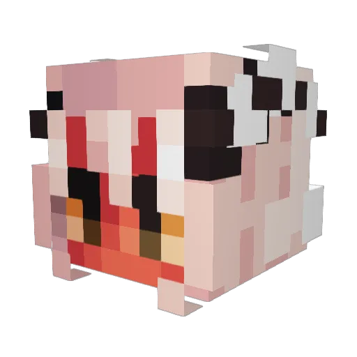juanpineitorplus Minecraft avatar head, 3D render