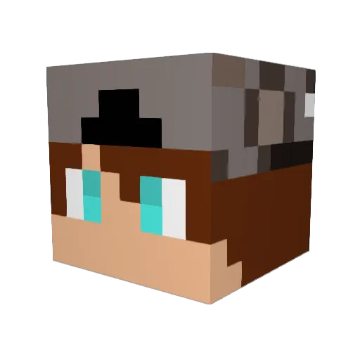 juanpis1701 Minecraft avatar head, 3D render