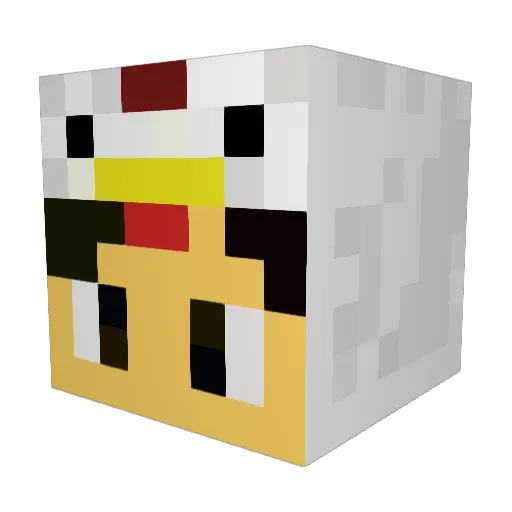juanpro955 Minecraft avatar head, 3D render