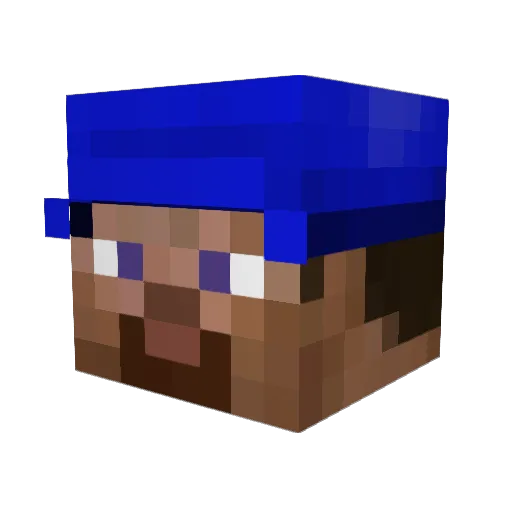 juanricos Minecraft avatar head, 3D render