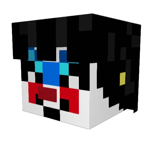 juansala Minecraft avatar head, 3D render