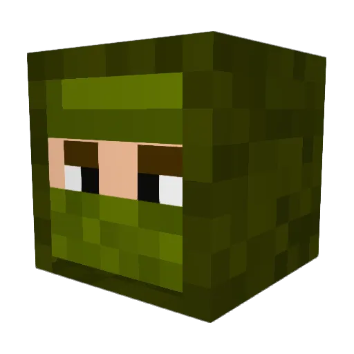 juanthekille Minecraft avatar head, 3D render