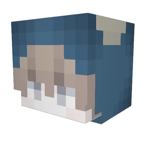 juasjuaas Minecraft avatar head, 3D render