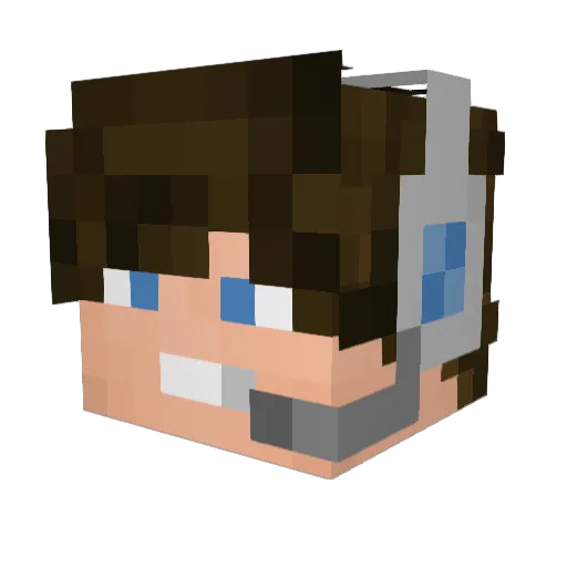 juaumBr Minecraft avatar head, 3D render
