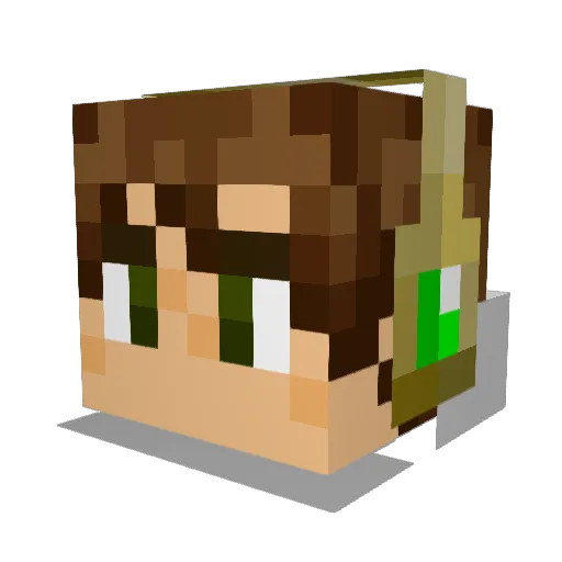 jubaby03 Minecraft avatar head, 3D render