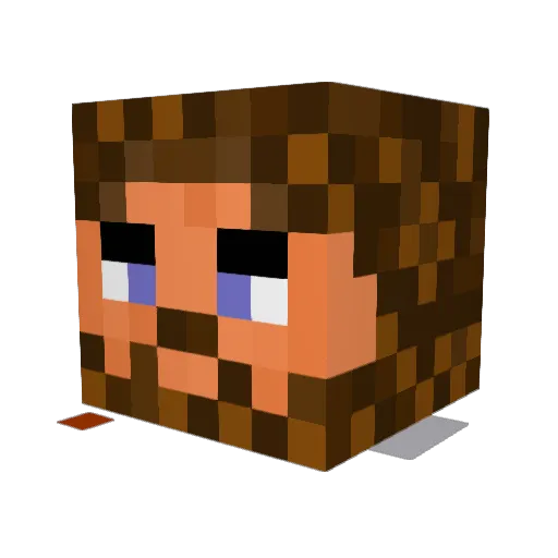 juballunsul Minecraft avatar head, 3D render