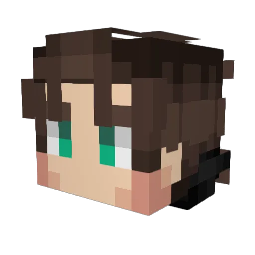 jubba009 Minecraft avatar head, 3D render