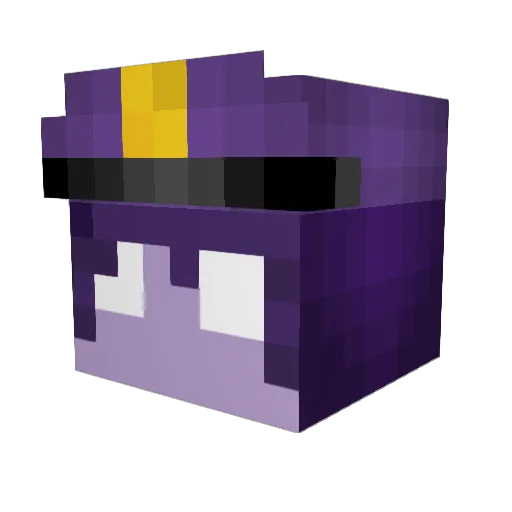 jubbro Minecraft avatar head, 3D render