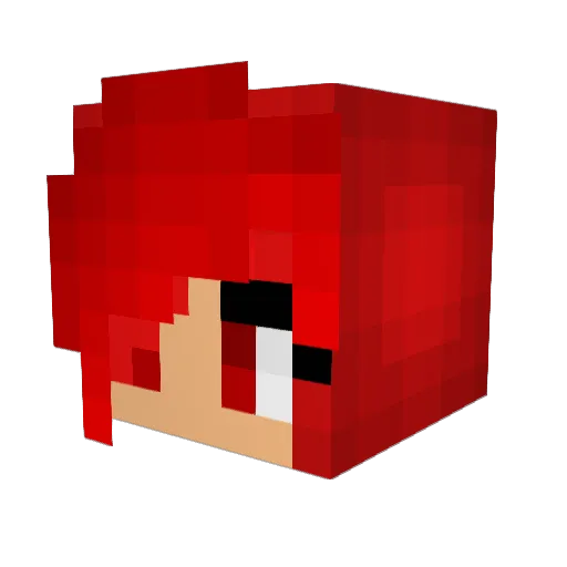 jubi1 Minecraft avatar head, 3D render