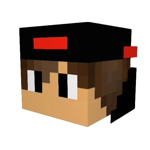 jubjjj Minecraft avatar head, 3D render