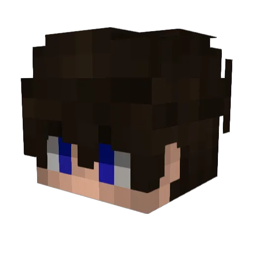 jubjubelm Minecraft avatar head, 3D render