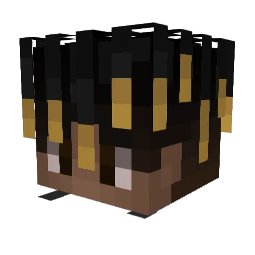 jucewrld999_1 Minecraft avatar head, 3D render