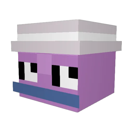 jucy90 Minecraft avatar head, 3D render