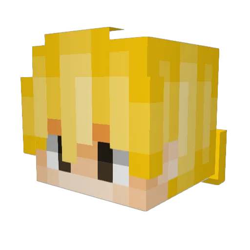 judas_fell Minecraft avatar head, 3D render