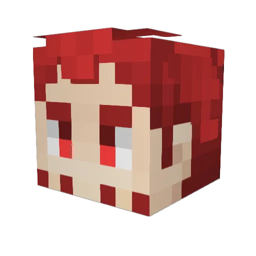 judaspane Minecraft avatar head, 3D render