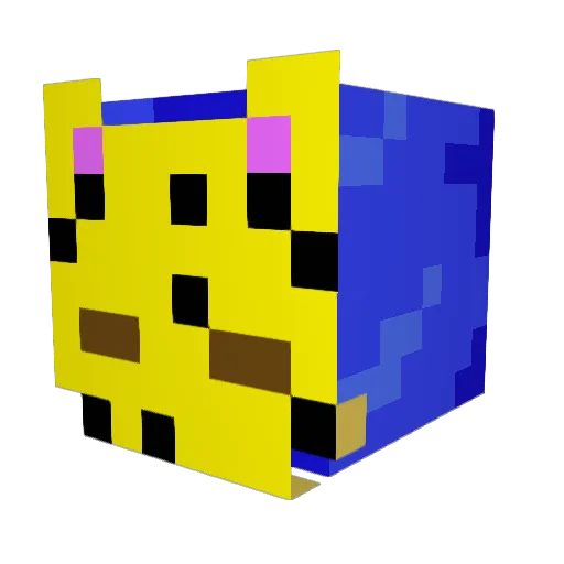 jude322 Minecraft avatar head, 3D render