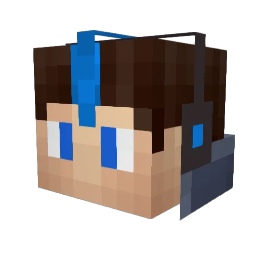 judefree Minecraft avatar head, 3D render