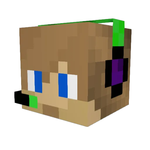 judemattz Minecraft avatar head, 3D render