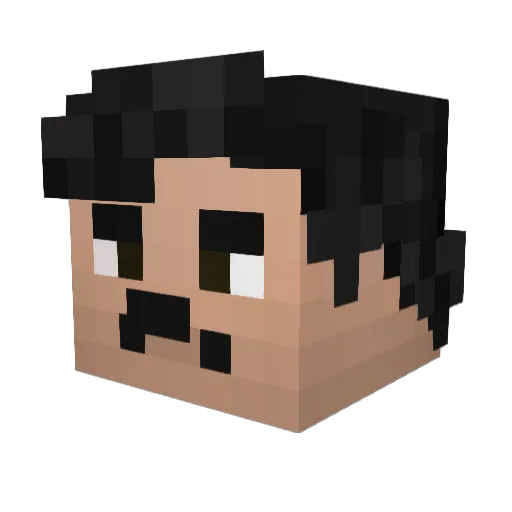 judenHunt Minecraft avatar head, 3D render
