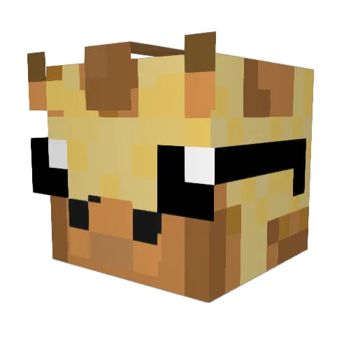 judes_ Minecraft avatar head, 3D render