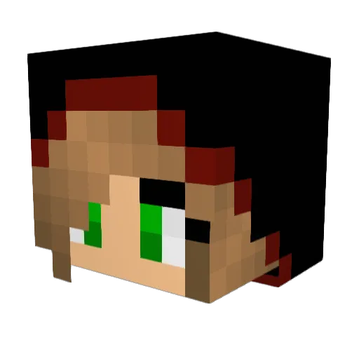 juditgamer Minecraft avatar head, 3D render