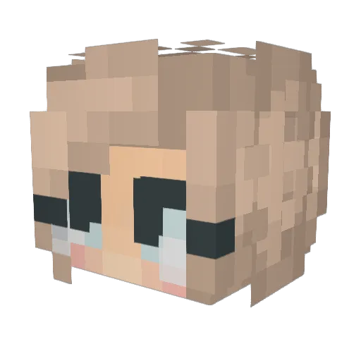 judithvd4 Minecraft avatar head, 3D render