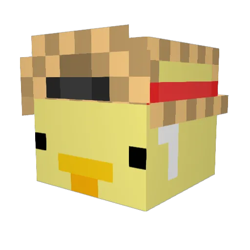 juergn Minecraft avatar head, 3D render
