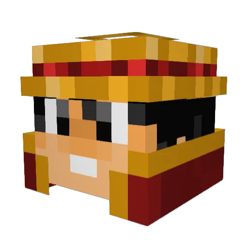jues94 Minecraft avatar head, 3D render