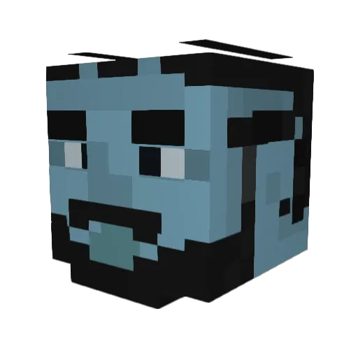 juesy Minecraft avatar head, 3D render