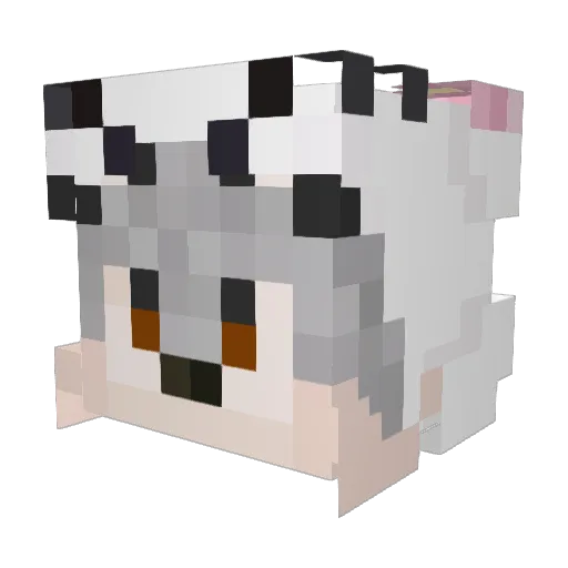 juewx Minecraft avatar head, 3D render