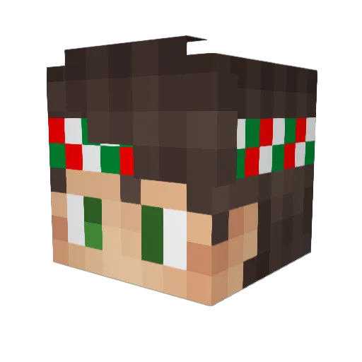 juezi Minecraft avatar head, 3D render