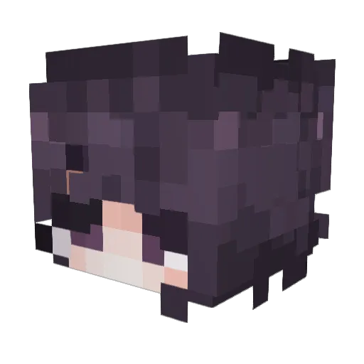 juganesh Minecraft avatar head, 3D render