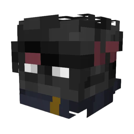 jugc Minecraft avatar head, 3D render