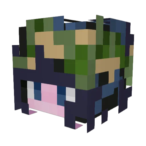 juggermia Minecraft avatar head, 3D render