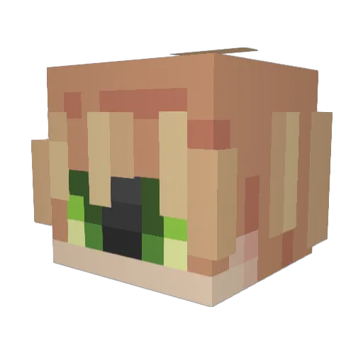 jugularrr Minecraft avatar head, 3D render