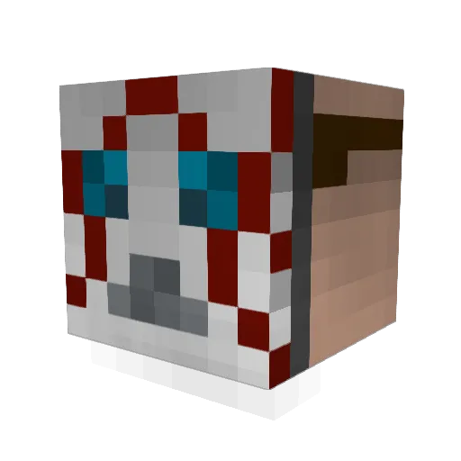 jugularvein123 Minecraft avatar head, 3D render
