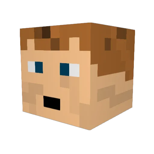 juhana90 Minecraft avatar head, 3D render
