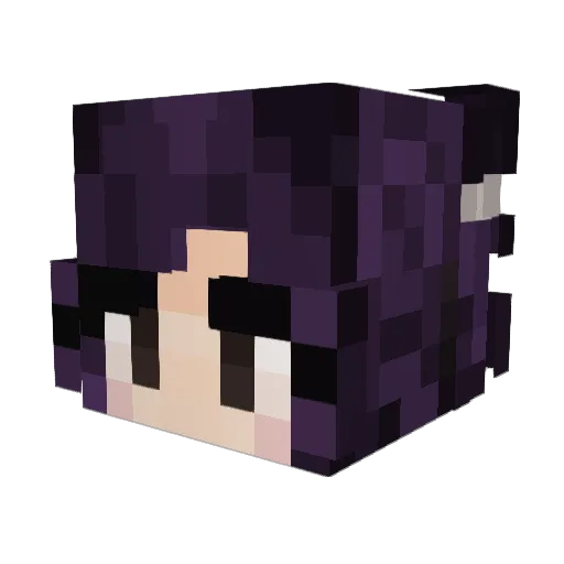 juhayelene Minecraft avatar head, 3D render